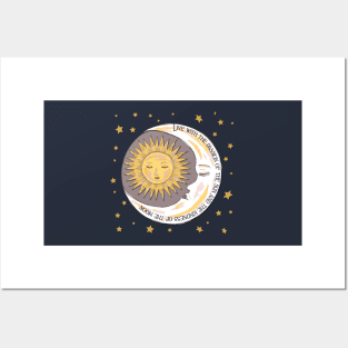 Sun, Moon and Stars Posters and Art